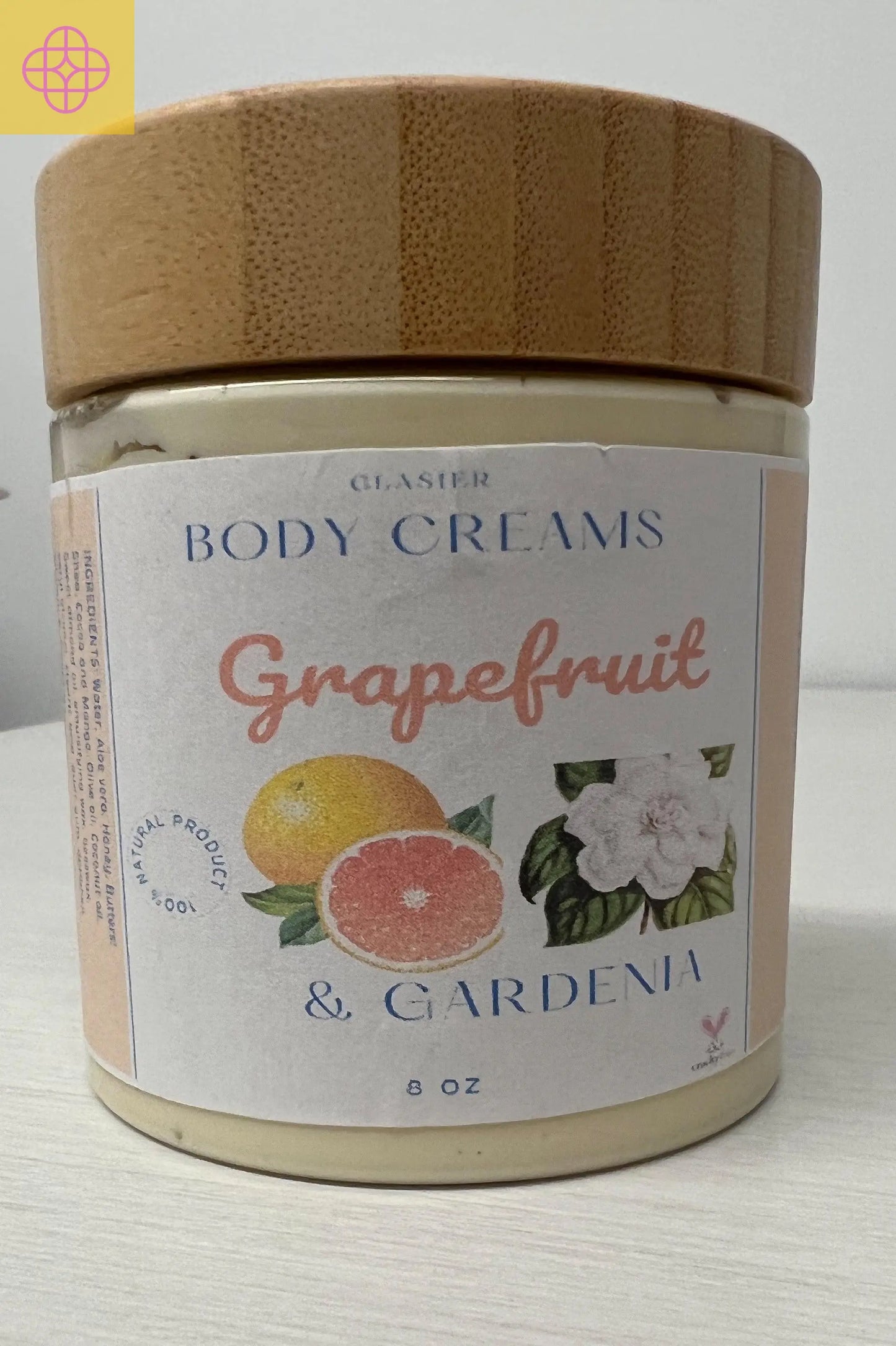 Grapefruit and Gardenia Body Cream - Glasier Body Creams