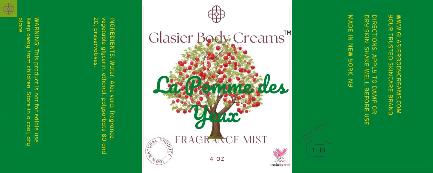 La Pomme des Yeux Fragrance Mist Glasier Body Creams