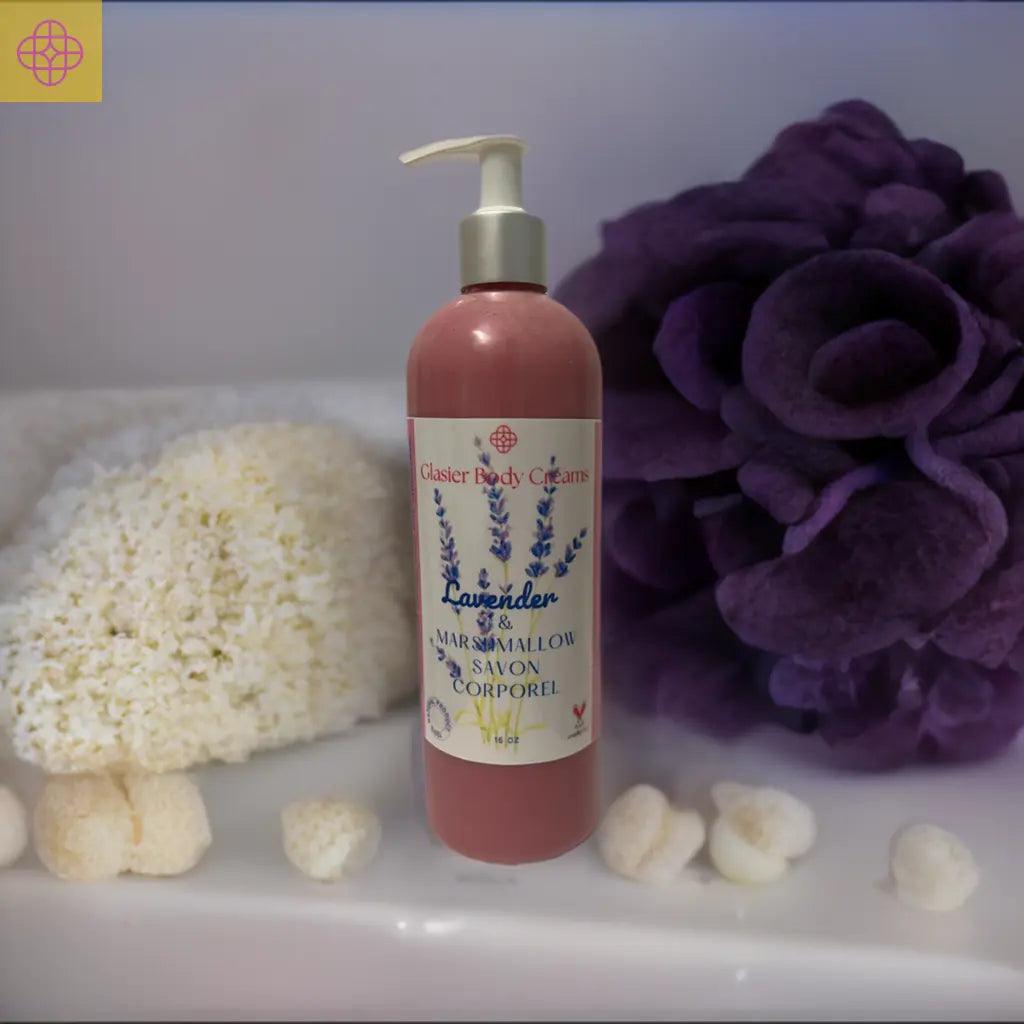 Lavender and Marshmallow Body Wash Glasier Body Creams