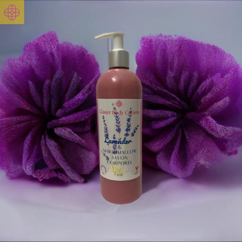 Lavender and Marshmallow Body Wash Glasier Body Creams