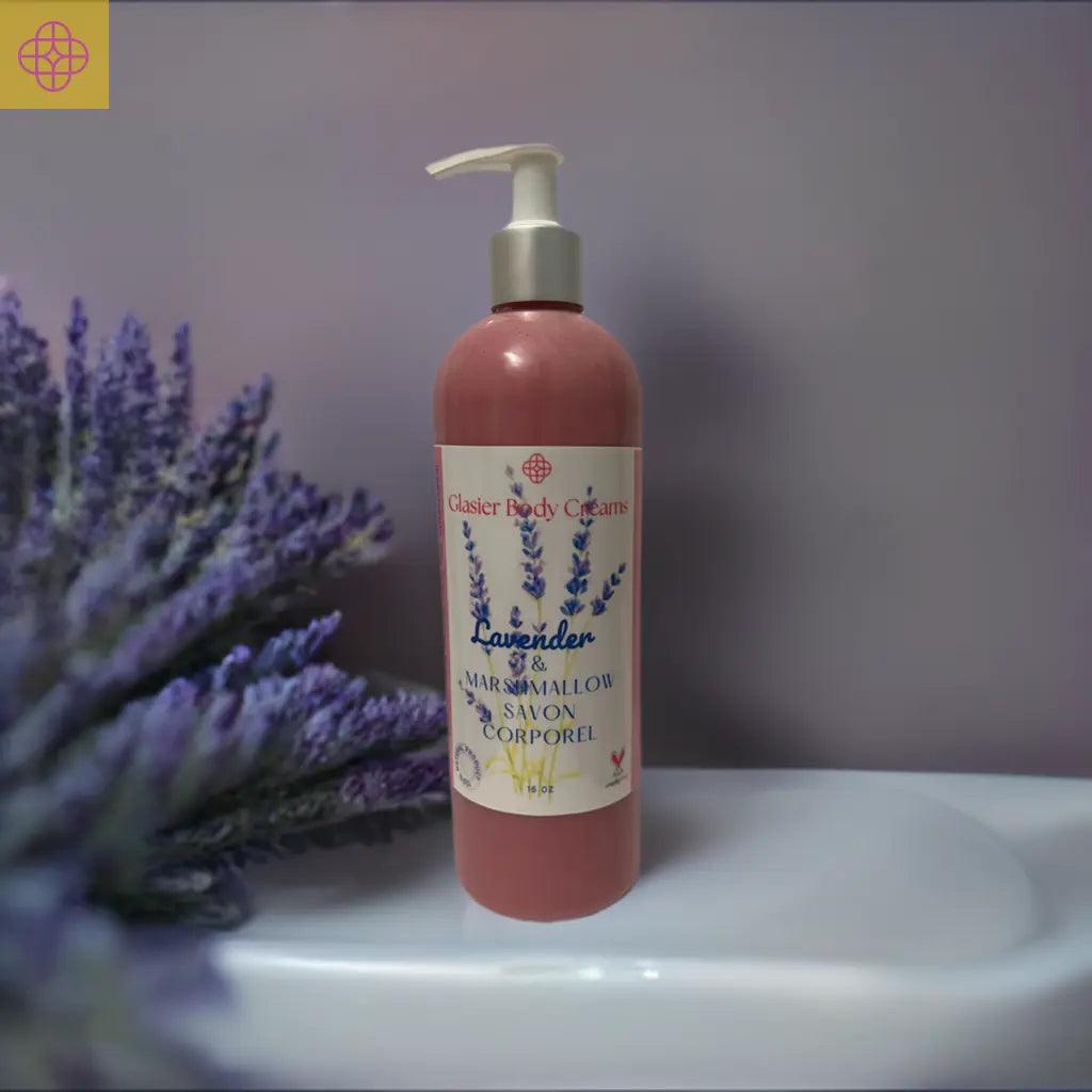 Lavender and Marshmallow Body Wash Glasier Body Creams