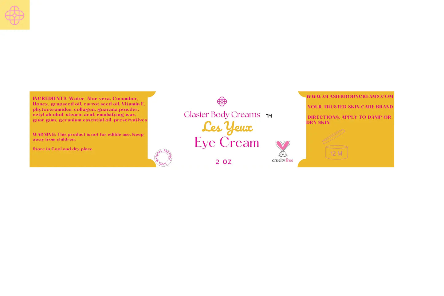 Les Yeux Eye Cream Glasier Body Creams